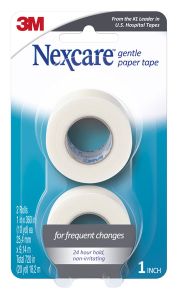 Nexcare™ Gentle Paper First Aid Tape 781-2PK, 1 in x 10 yds, (Carded, 2 PK)