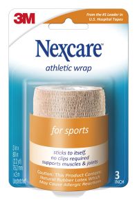 Nexcare™ Athletic Wrap CR-3T, 3 in x 80 in (76,2 mm x 2,03 m), Unstretched