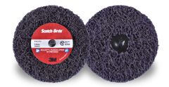 Scotch-Brite™ Roloc™+ Clean and Strip XT Pro Disc, TR+, 2-ply, 4 in x 1 in, S XCS, 10 per case
