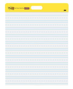 Post-it® Self-Stick Wall Pad 566PRL, 20 in x 23 in (50,8 cm x 58,4 cm) Primary Ruled