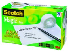 Scotch® Magic™ Tape 810K18CP, 3/4 in x 1000 in Cabinet Pack