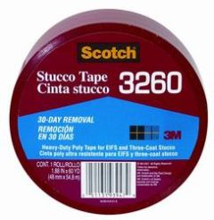 Scotch® Stucco Tape 3260-A, 1.88 in x 60 yd (48 mm x 54.8 m) Stucco Tape 12 rls/cs