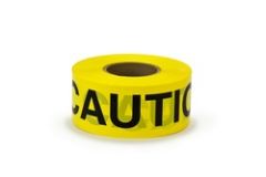 Scotch® Barricade Tape 358, CAUTION HIGH VOLTAGE, 3 in x 1000 ft,
Yellow, 8 rolls/Case