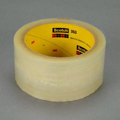 Scotch® Box Sealing Tape 353, Clear, 72 mm x 50 m, 24 per case
