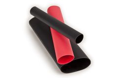 Heat Shrink Thin-Wall Flexible Polyolefin Adhesive-Lined Tubing EPS300-1/8-48"-Black-Hdr-25 Pcs