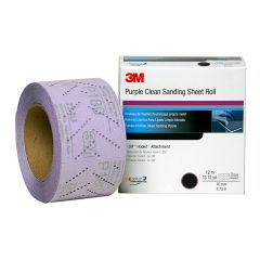 3M™ Hookit™ Purple Clean Sanding Sheet Roll 334U, 30701, P600, 70 mm x
12 m, 5 rolls per case