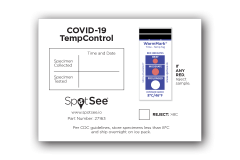 COVID-19 TempControl Card with 8°C / 46°F WarmMark