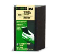 3M™ Detail Area and Angled Sanding Sponge CP040, 4.875 in x 2.875 in x 1 in, Fine