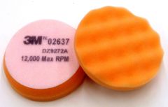 3M™ Finesse-it™ Buffing Pad 02637, 3-3/4 in Orange Foam White Loop, 10
per inner 50 per case