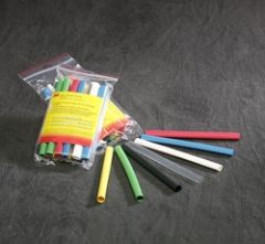 3M™ Heat Shrink Tubing Assortment Pack FP-301-1/8-Assort: 6 in length
pieces, 4 each of 7 colors, 10/case