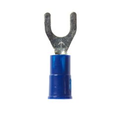 3M™ Highland™ Vinyl Insulated Fork Terminal FV14-10Q, AWG 16-14, 25/bag,
wider-tongue design for use on free-standing studs