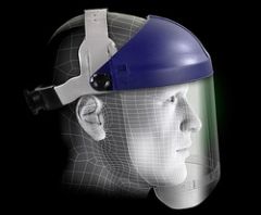 3M™ Ratchet Headgear 82521-10000, with 3M™ Clear Chin Protector HCP8,
Visor Not Included 10 EA/Case