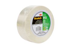 Scotch® Filament Tape 893, Clear, 72 mm x 55 m, 6 mil, 12 rolls per case