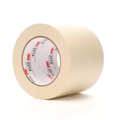 3M™ Paper Masking Tape 2214, Tan, 96 mm x 55 m, 5.4 mil, 8 per case