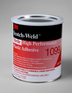 3M™ Nitrile High Performance Plastic Adhesive 1099, Tan, 1 Gallon Can,
4/case