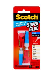 Scotch® Advanced Formula Super Glue Liquid AD121, .07 oz, 2-Pack