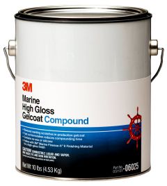 3M™ Marine High Gloss Gelcoat Compound, 06026, pail (50 lb), 1 each