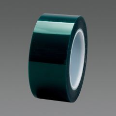 3M™ Polyester Tape 8992, Green, 1/2 in x 72 yd, 3.2 mil, 72 rolls per
case