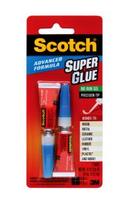 Scotch® Advanced Formula Super Glue Gel AD122, .07 oz, 2-Pack