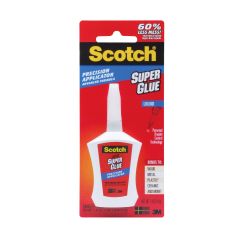 Scotch® Super Glue Liquid in Precision Applicator, AD124, .14 oz (4 g)