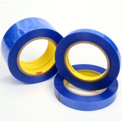 3M™ Polyester Tape 8902, Blue, 1/2 in x 72 yd, 3.4 mil, 72 rolls per
case
