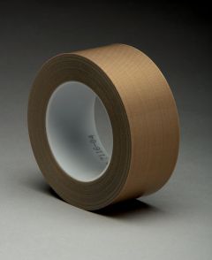 3M™ PTFE Glass Cloth Tape 5453, Brown, 1 in x 36 yd, 8.2 mil, 9 rolls
per case, Boxed