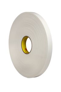 3M™ Double Coated Polyethylene Foam Tape 4462, White, 1 1/2 in x 72 yd,
31 mil, 6 rolls per case