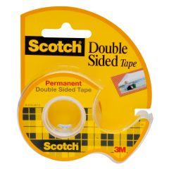 Scotch® Double Sided Tape 137, .5 in x 450 in