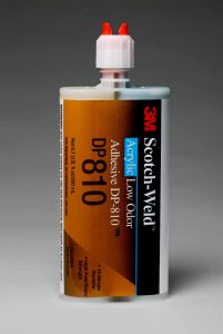 3M™ Scotch-Weld™ Low Odor Acrylic Adhesive DP810, Tan, 200 mL Duo-Pak,
12/case