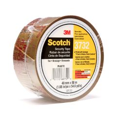 Scotch® Printed Message Box Sealing Tape 3732, Tan, 48 mm x 50 m, 36 per
case, Individually Wrapped Conveniently Packaged