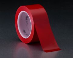 3M™ Vinyl Tape 471, Red, 48 in x 36 yd, 5.2 mil, 1 roll per case,
Untrimmed