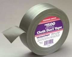 3M™ Venture Tape™ Cloth Duct Tape 1500, Silver, 72 mm x 55 m (2.83 in x
60.1 yd), 16 per case
