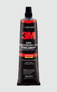 3M™ Super Weatherstrip and Gasket Adhesive, 08001, Yellow, 5 oz Tube, 6
per case