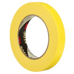3M™ Performance Yellow Masking Tape 301+, 12 mm x 55 m, 6.3 mil, 72 per
case