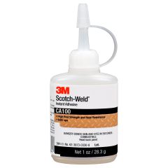 3M™ Scotch-Weld™ Instant Adhesive CA100, Clear, 1 fl oz Bottle, 12/case