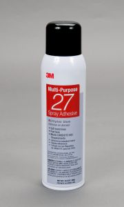 3M™ Multi-Purpose 27 Spray Adhesive, 20 fl oz can, net weight 13.05 oz	 - NOT FOR SALE IN CALIFORNIA