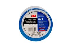 3M™ Vinyl Tape 471, Blue, 3 in x 36 yd, 5.2 mil, 12 rolls per case,
Individually Wrapped Conveniently Packaged