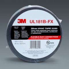 3M™ Metallized Flexible Duct Tape 3350, Silver, 48 mm x 109.6 m, 3.1
mil, 12 rolls per case