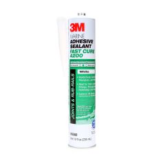 3M™ Marine Adhesive Sealant 4200FC Fast Cure, White, 3 oz Tube, 6/case
