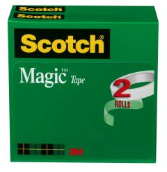 Scotch® Magic™ Tape 810-2P12-72, 1/2 in x 2592 in, 2 pk