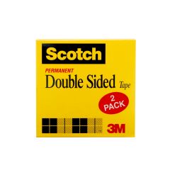Scotch® Double Sided Tape 665-2P12-36, 1/2 in x 1296 in 2 pk