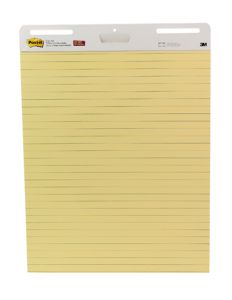 Post-it® Super Sticky Easel Pad 561, 25 in. x 30 in. Sheets, Yellow Paper with Lines, 30 Sheets/Pad, 2 Pads/Pack