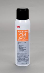 3M™ Foam and Fabric Spray Adhesive 24, Orange, 16 fl oz Can (Net Wt 13.8
oz), 12/Case, NOT FOR SALE IN CA AND OTHER STATES