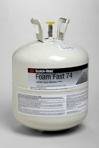 3M™ Foam Fast 74 Cylinder Spray Adhesive, Orange, Large Cylinder (Net Wt
28.8 lb), 1/case