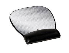 3M™ Precise™ Mouse Pad with Gel Wrist Rest, , Optical Mouse Performance and Battery Saving Design, 9.2" x 8.7", Vertex, MW310LE