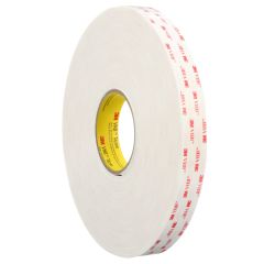3M™ VHB™ Tape 4945, White, 1 in x 36 yd, 45 mil, Small Pack, 2 rolls per
case