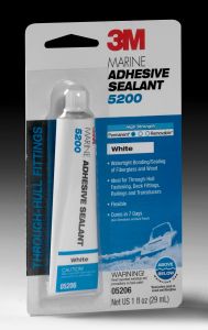 3M™ Marine Adhesive Sealant 5200FC Fast Cure, PN06535, White, 1 oz Tube,
12/case