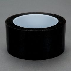 3M™ Polyester Film Tape 850, Black, 1/2 in x 72 yd, 1.9 mil, 72 per case