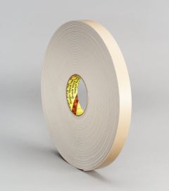3M™ Double Coated Polyethylene Foam Tape 4496W, White, 2 in x 36 yd, 62
mil, 6 rolls per case