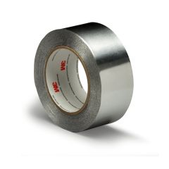 3M™ Aluminum Foil Tape 425 LT80, Silver, 1 in x 60 yd, 4.6 mil, 36 rolls
per case Bulk